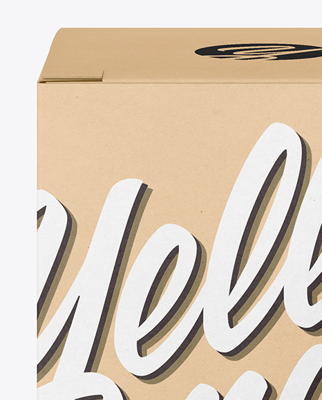 Kraft Paper Box Mockup