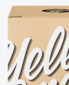 Kraft Paper Box Mockup