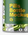 Clear Pills Bottle Mockup