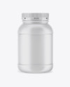 Plastic Protein Jar Mockup