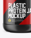 Plastic Protein Jar Mockup