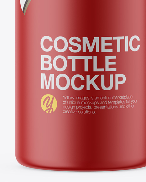 Matte Cosmetic Bottle Mockup