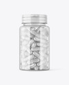 Clear Pills Bottle Mockup