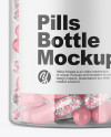 Clear Pills Bottle Mockup