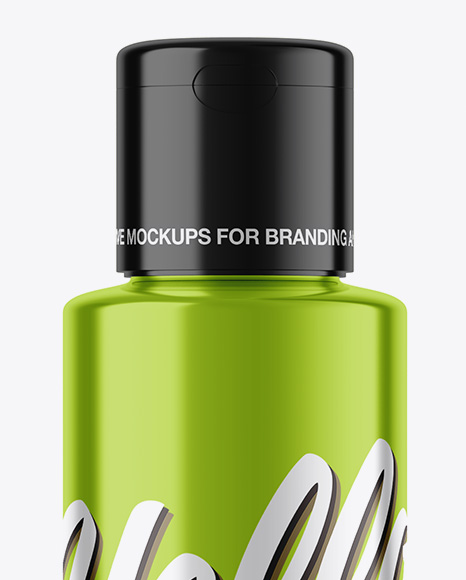 Metallic Cosmetic Bottle Mockup Metallic Cosmetic Bottle Mockup