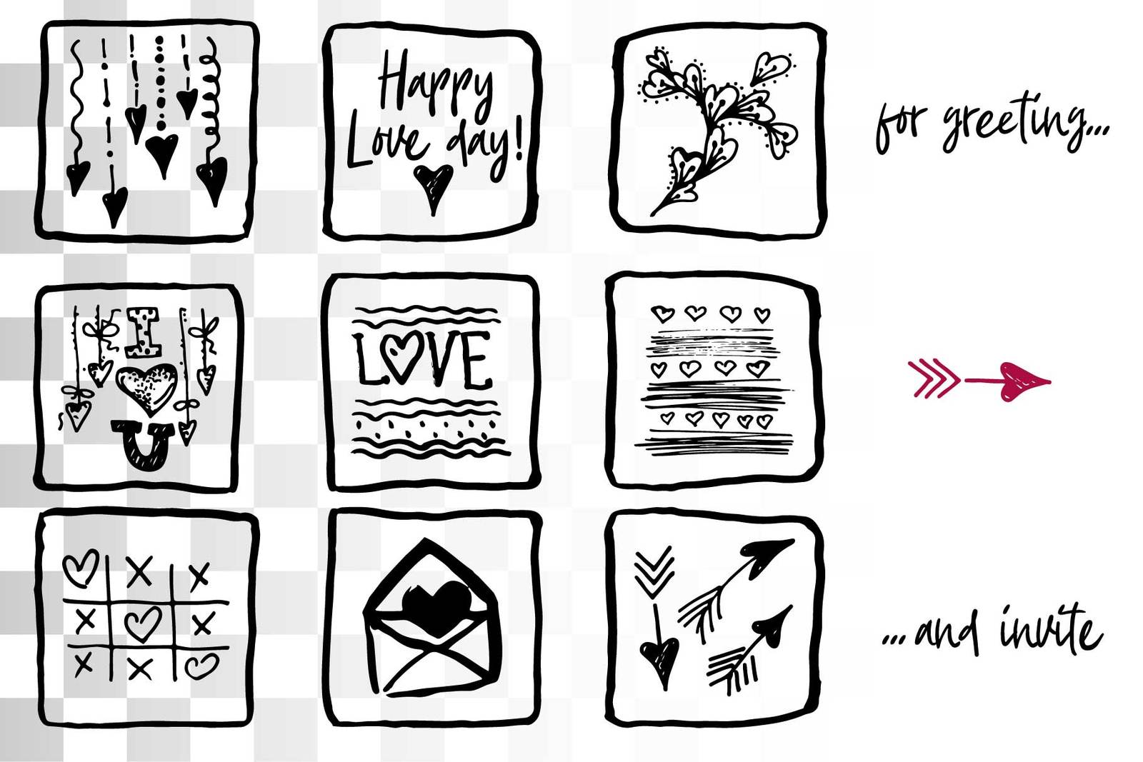 Lovely valentines day set - #1 SVG collection Lovely valentines day set - #1 SVG collection