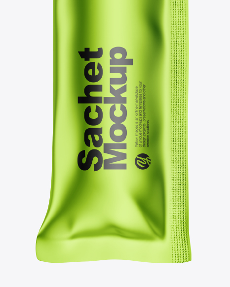 Metallic Sachet Mockup