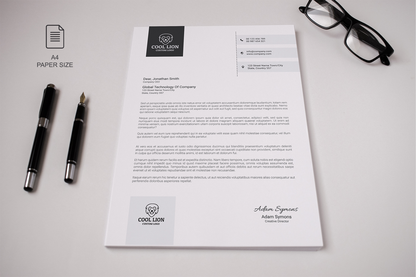 Innovative Letterhead