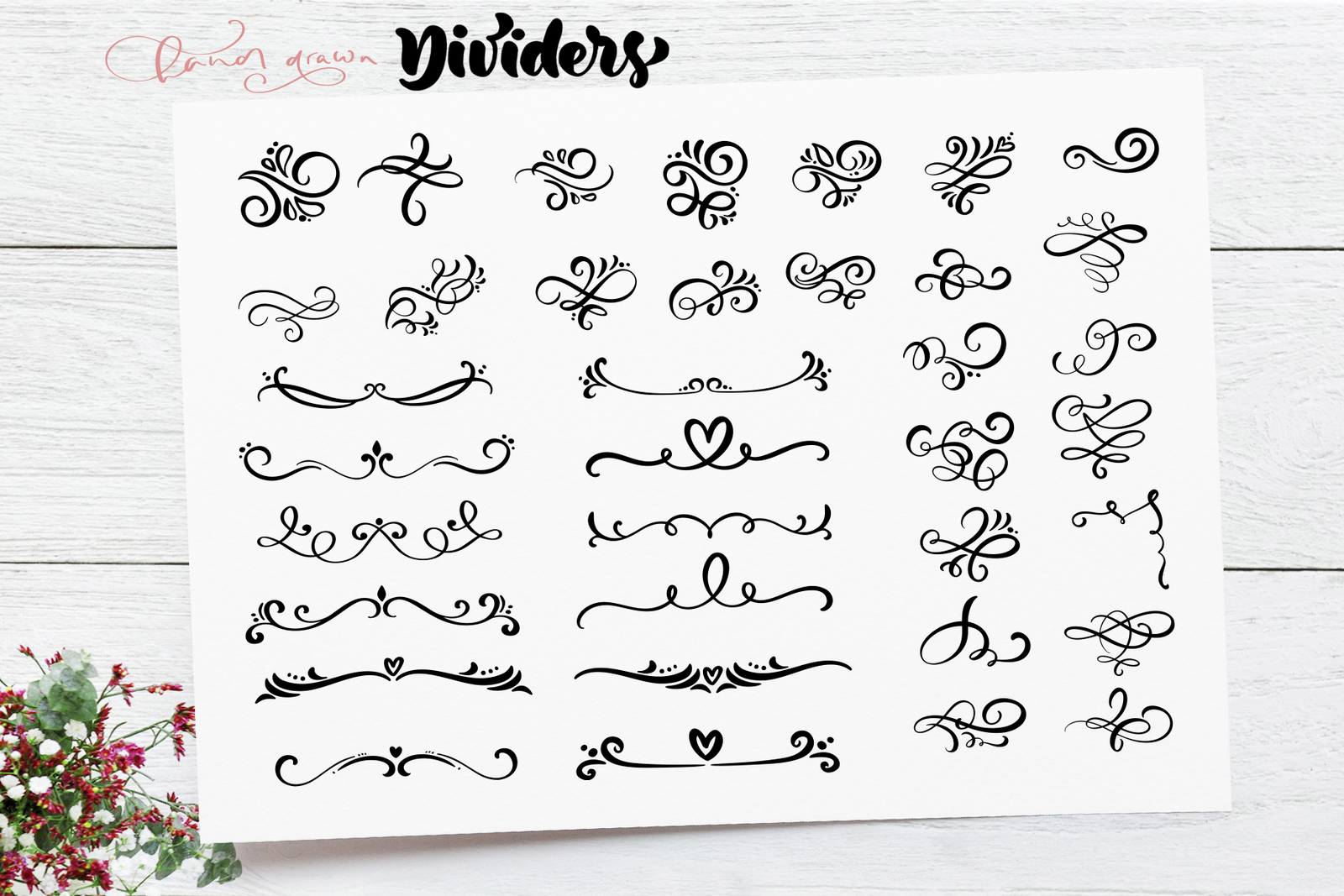 Vector flourish dividers SVG