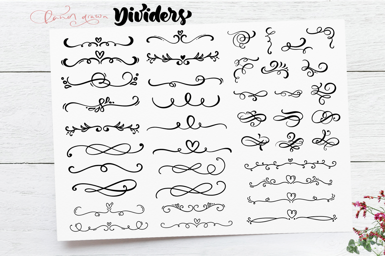 Vector flourish dividers SVG