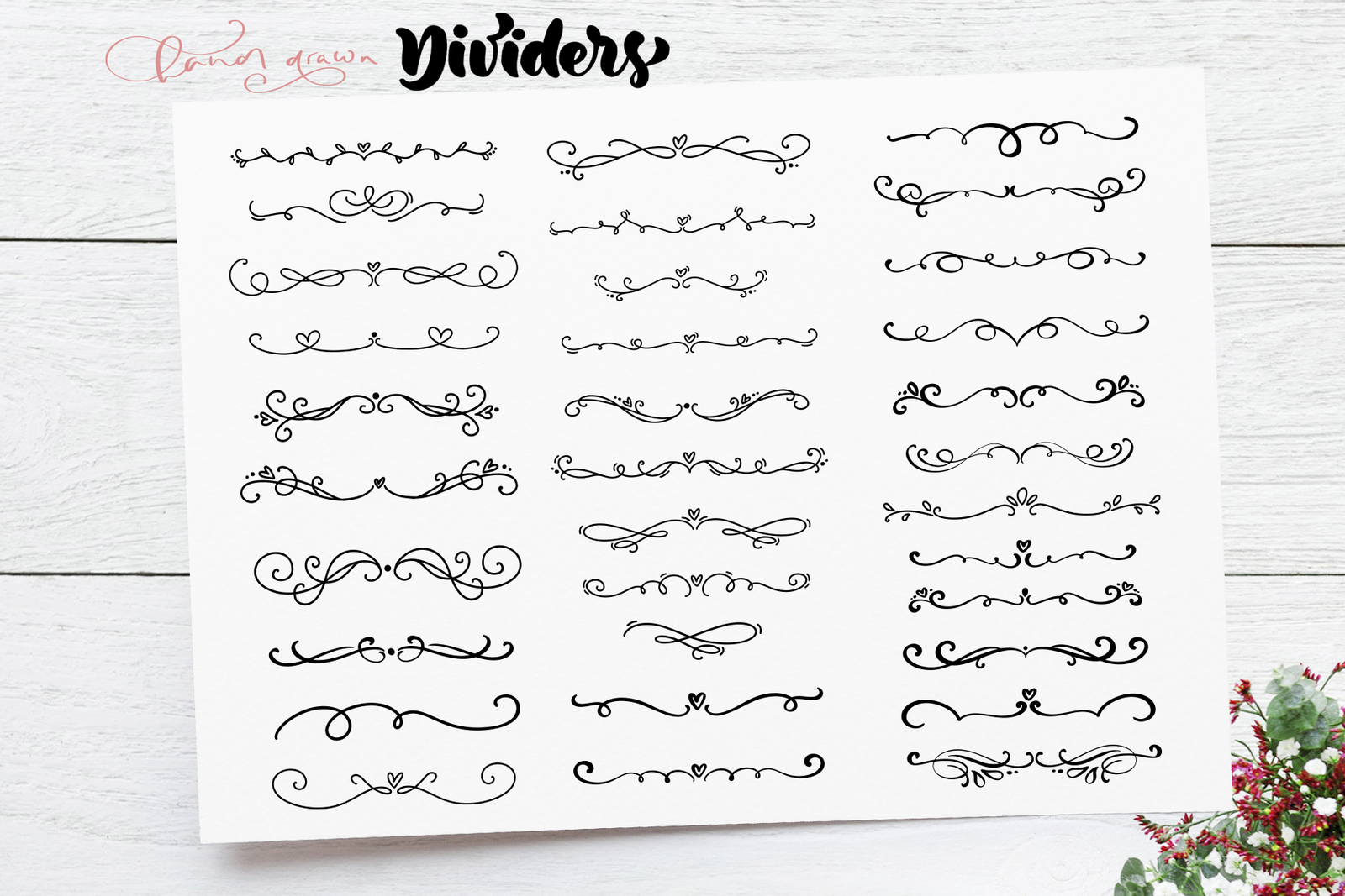 Vector flourish dividers SVG