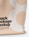 Kraft Bag Mockup - Half Side View