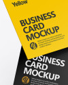 Two Business Cards Mockup