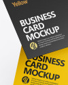 Two Textured Business Cards Mockup