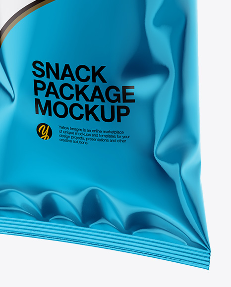 Metallic Snack Package - Half Side View