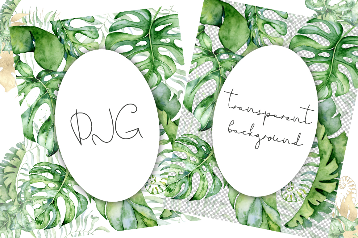 22 Tropical Arrangements watercolor jungle clipart 22 Tropical Arrangements watercolor jungle clipart