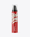Glossy Cosmetic Bottle with Pump Mockup Glossy Cosmetic Bottle with Pump Mockup