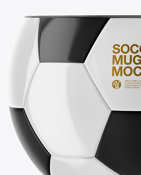 Glossy Soccer Mug Mockup