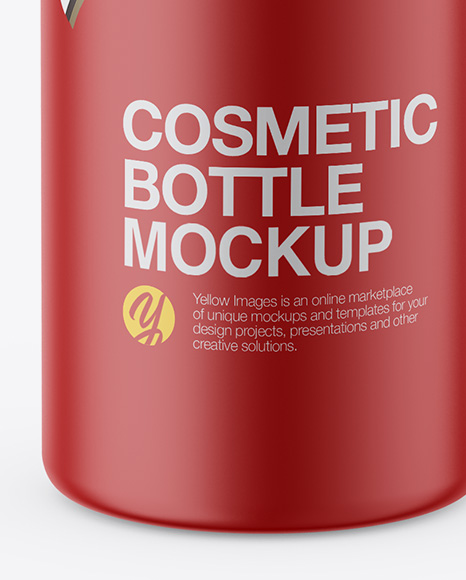 Matte Cosmetic Bottle Mockup