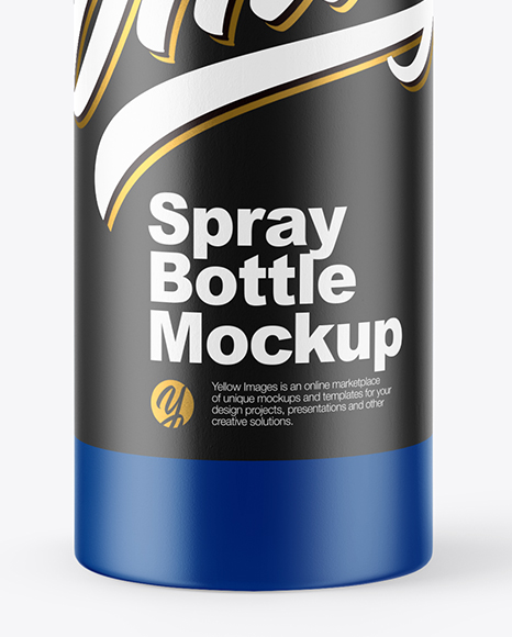 Matte Spray Bottle Mockup