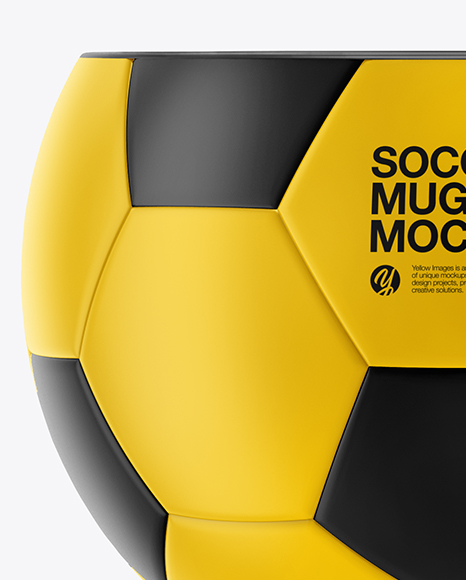 Matte Soccer Mug Mockup