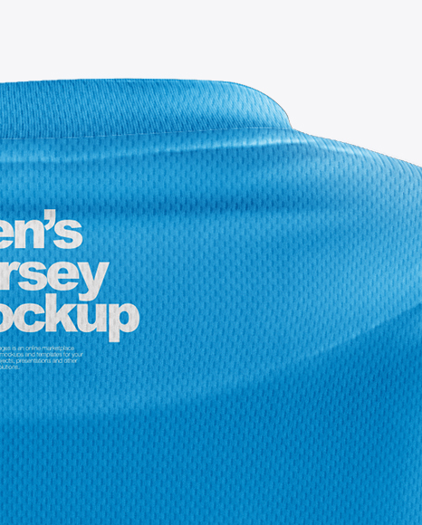 Men’s Jersey with Mini Eyelet Fabric Mockup - Free Download Images High