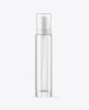 Clear Cosmetic Bottle with Pump Mockup