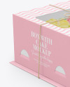 Box with Cake Mockup