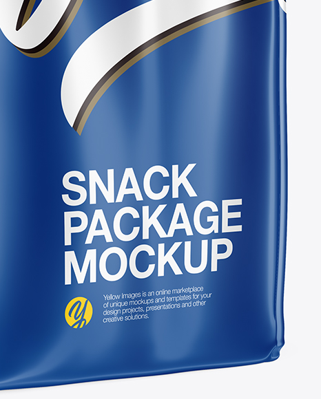 Glossy Snack Package Mockup