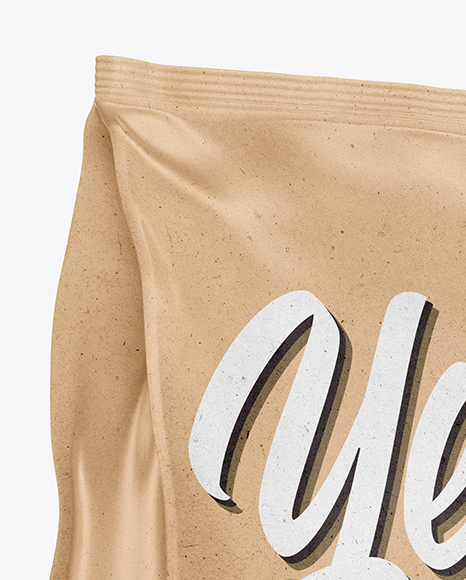 Kraft Paper Snack Package Mockup