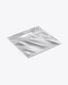 Metallic Plastic Carrier Bag Mockup