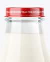 Glass Milk Bottle Mockup