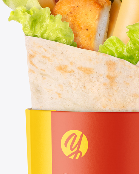 Chicken Wrap Mockup