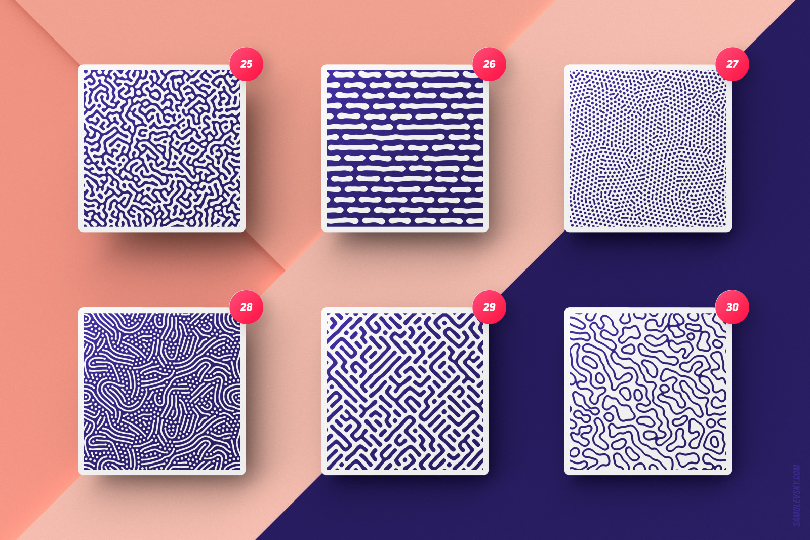 Organic patterns - 120 textures and brushes collection Organic patterns - 120 textures and brushes collection