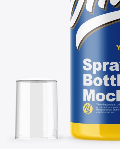 Glossy Spray Bottle Mockup Glossy Spray Bottle Mockup