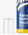 Glossy Spray Bottle Mockup