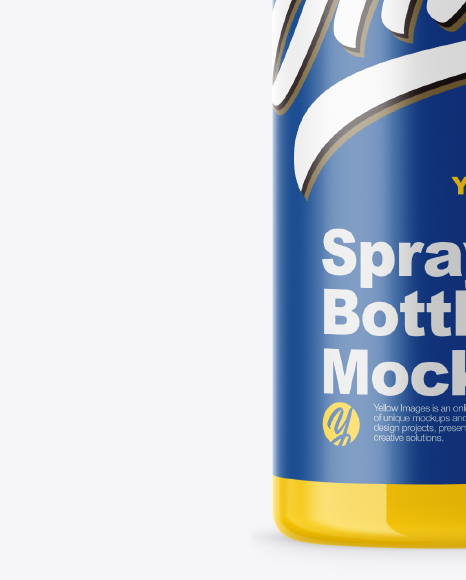 Glossy Spray Bottle Mockup Glossy Spray Bottle Mockup