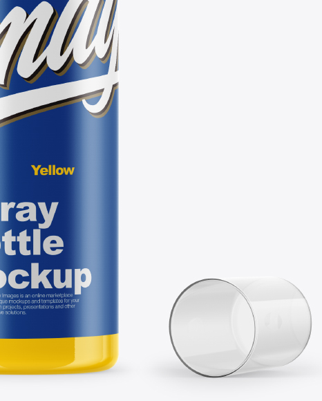 Glossy Spray Bottle Mockup Glossy Spray Bottle Mockup