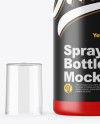 Matte Spray Bottle Mockup