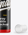 Matte Spray Bottle Mockup