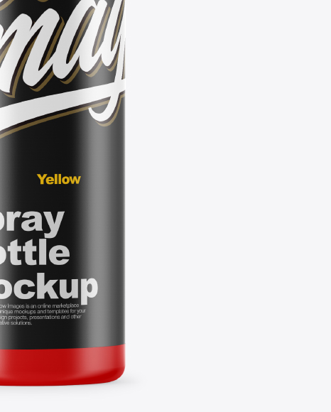 Matte Spray Bottle Mockup