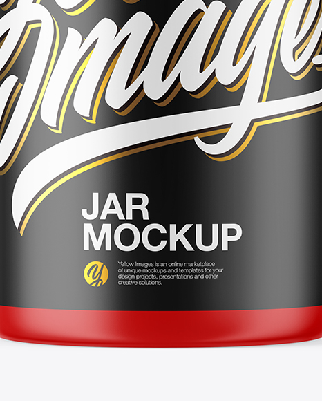 Matte Plastic Jar Mockup Matte Plastic Jar Mockup