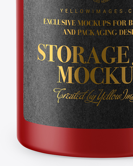 Matte Storage Jar Mockup