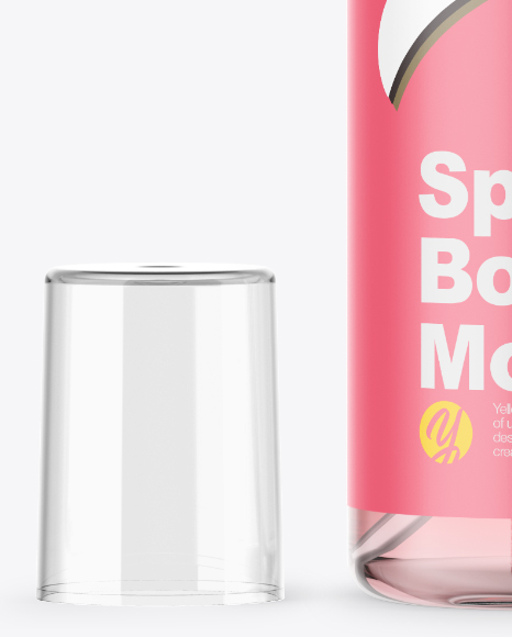 Plastic Spray Bottle Mockup