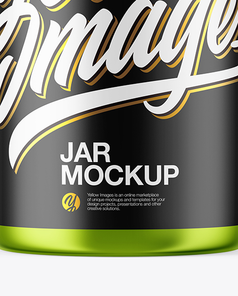 Metallic Plastic Jar Mockup Metallic Plastic Jar Mockup