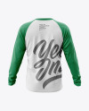 Men’s Raglan Long Sleeve T-Shirt Mockup