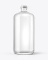 Glass Water Bottle Mockup