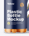 Clear Pills Bottle with Box Mockup