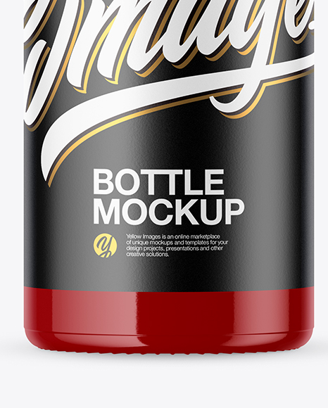 Glossy Bottle Mockup Glossy Bottle Mockup