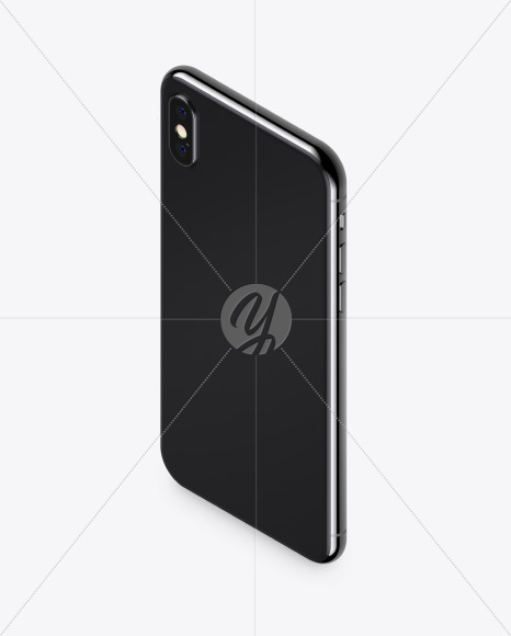 Isometric Apple iPhone X Mockup